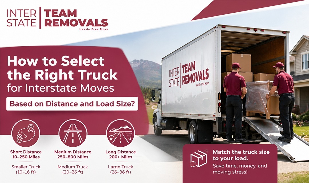 How to Select the Right Truck for Interstate Moves Based on Distance and Load Size?